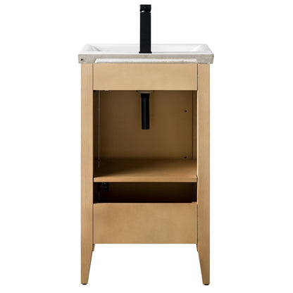 Meuble-lavabo simple vasque Vanity Art 20, 24 ou 30 pouces avec plan de travail en céramique