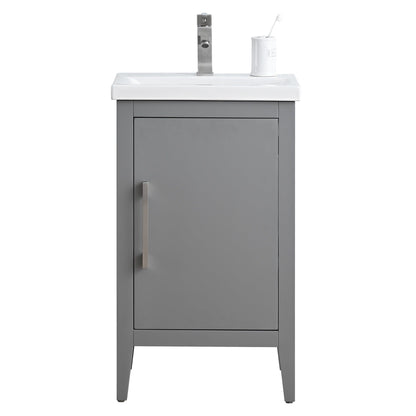 Meuble-lavabo simple vasque Vanity Art 20, 24 ou 30 pouces avec plan de travail en céramique
