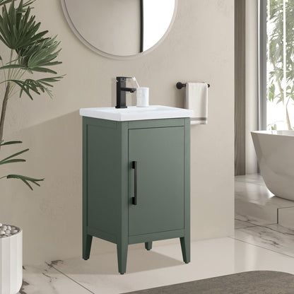 Meuble-lavabo simple vasque Vanity Art 20, 24 ou 30 pouces avec plan de travail en céramique