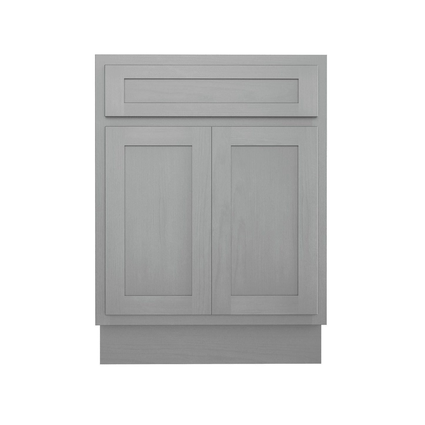 Meuble-lavabo simple vasque en bois massif Vanity Art de 61 cm (24 pouces)