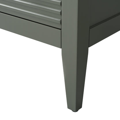 Meuble-lavabo double vasque Vanity Art 72 avec plan de travail en marbre reconstitué