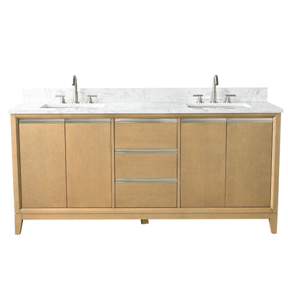 Meuble-lavabo Vanity Art avec vasque en céramique et plan de travail en marbre reconstitué