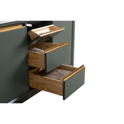 Meuble-lavabo Vanity Art avec vasque en céramique et plan de travail en marbre reconstitué