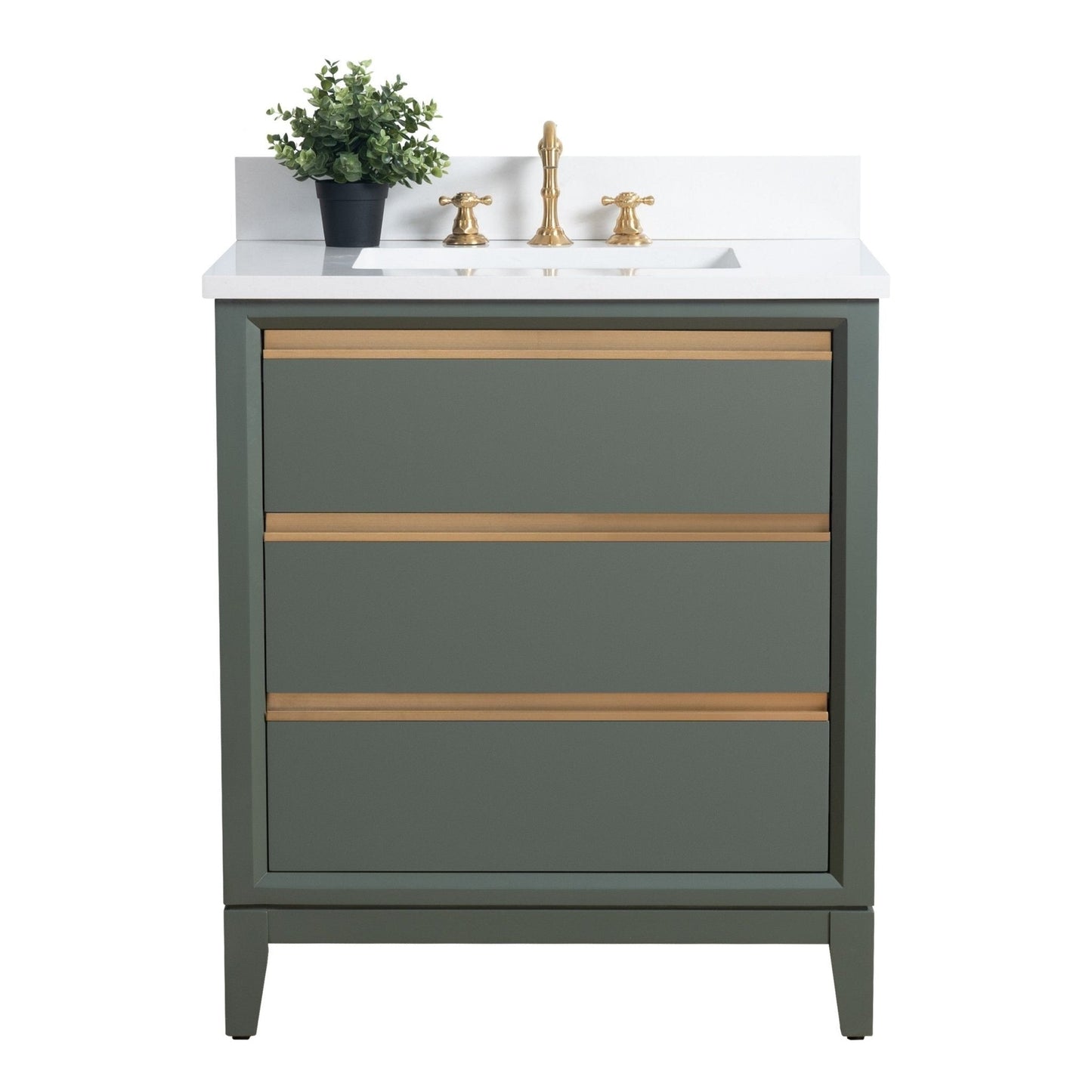 Meuble-lavabo Vanity Art avec vasque en céramique et plan de travail en marbre reconstitué