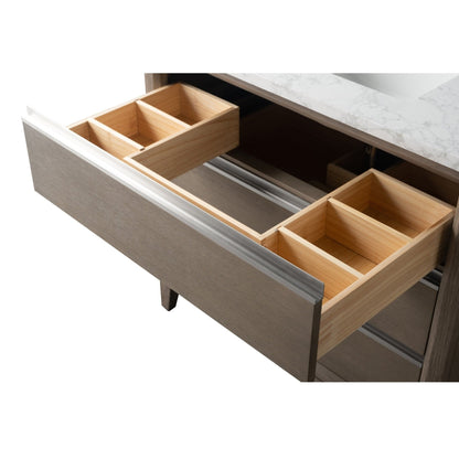 Meuble-lavabo Vanity Art avec vasque en céramique et plan de travail en marbre reconstitué