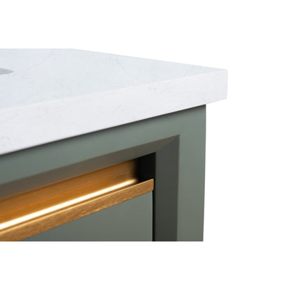 Meuble-lavabo Vanity Art avec vasque en céramique et plan de travail en marbre reconstitué