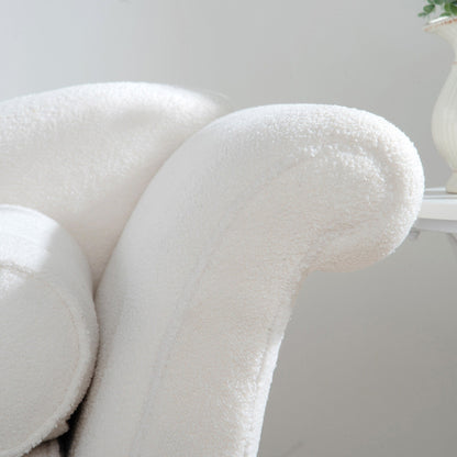 Chaise longue vintage à accoudoirs en volutes de Christopher Knight Home