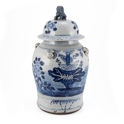 Plantes des quatre saisons en pot de temple vintage - Grand