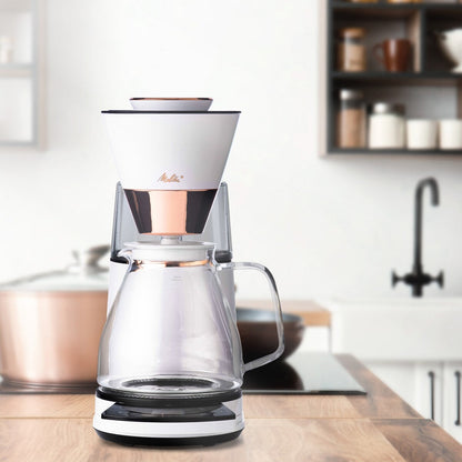 Cafetière à filtre Vision Luxe 12 tasses avec tableau de bord pivotant