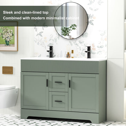 Ensemble meuble-lavabo Wavy Line 30/36/48 avec lavabo et robinet