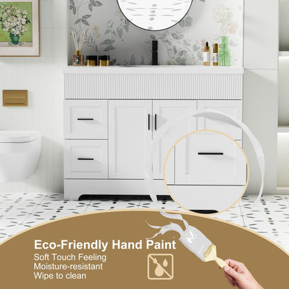 Ensemble meuble-lavabo Wavy Line 30/36/48 avec lavabo et robinet