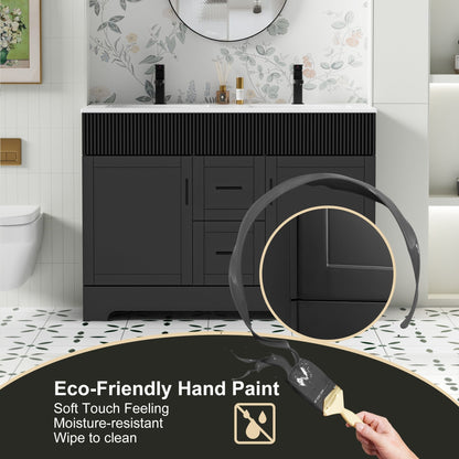 Ensemble meuble-lavabo Wavy Line 30/36/48 avec lavabo et robinet