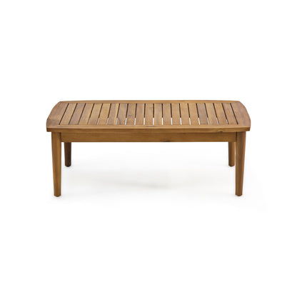 Ensemble de conversation 4 places en bois d'acacia Willowbrook Outdoor de Christopher Knight Home