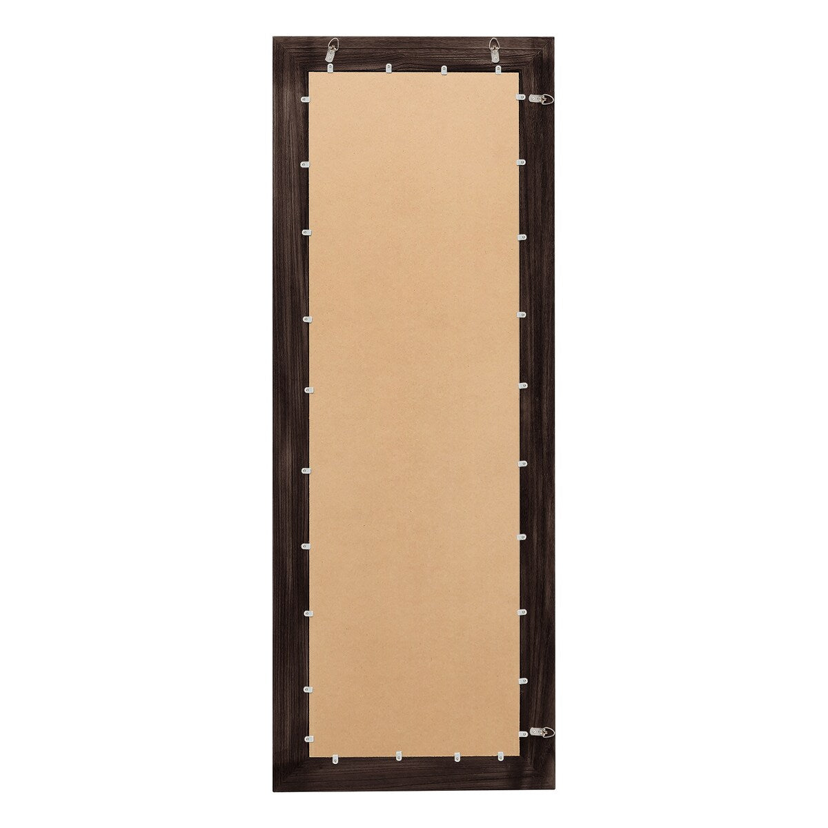 Miroir sur pied rustique encadré en bois, style ferme - 65 x 24