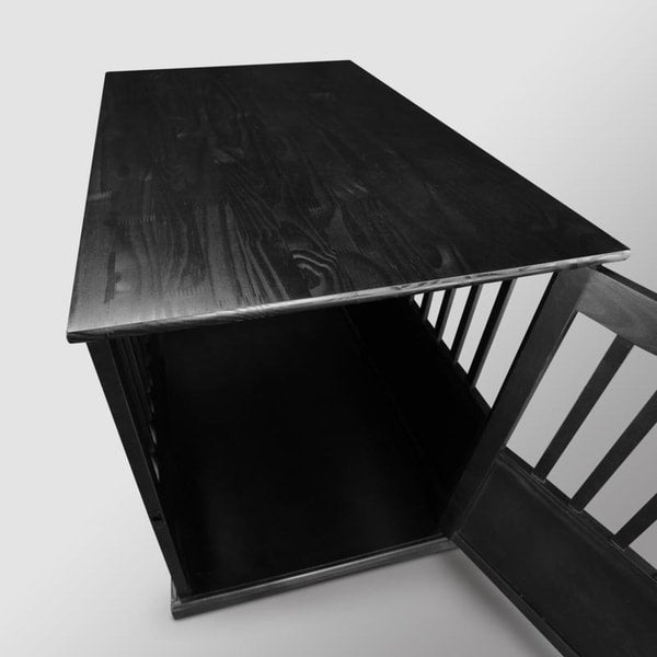 Table d'appoint en bois avec cage pour animaux et porte verrouillable