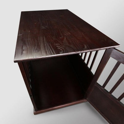 Table d'appoint en bois avec cage pour animaux et porte verrouillable