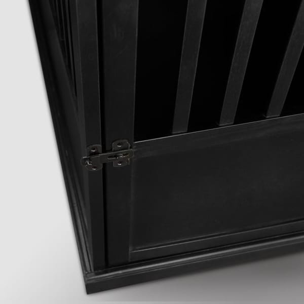 Table d'appoint en bois avec cage pour animaux et porte verrouillable