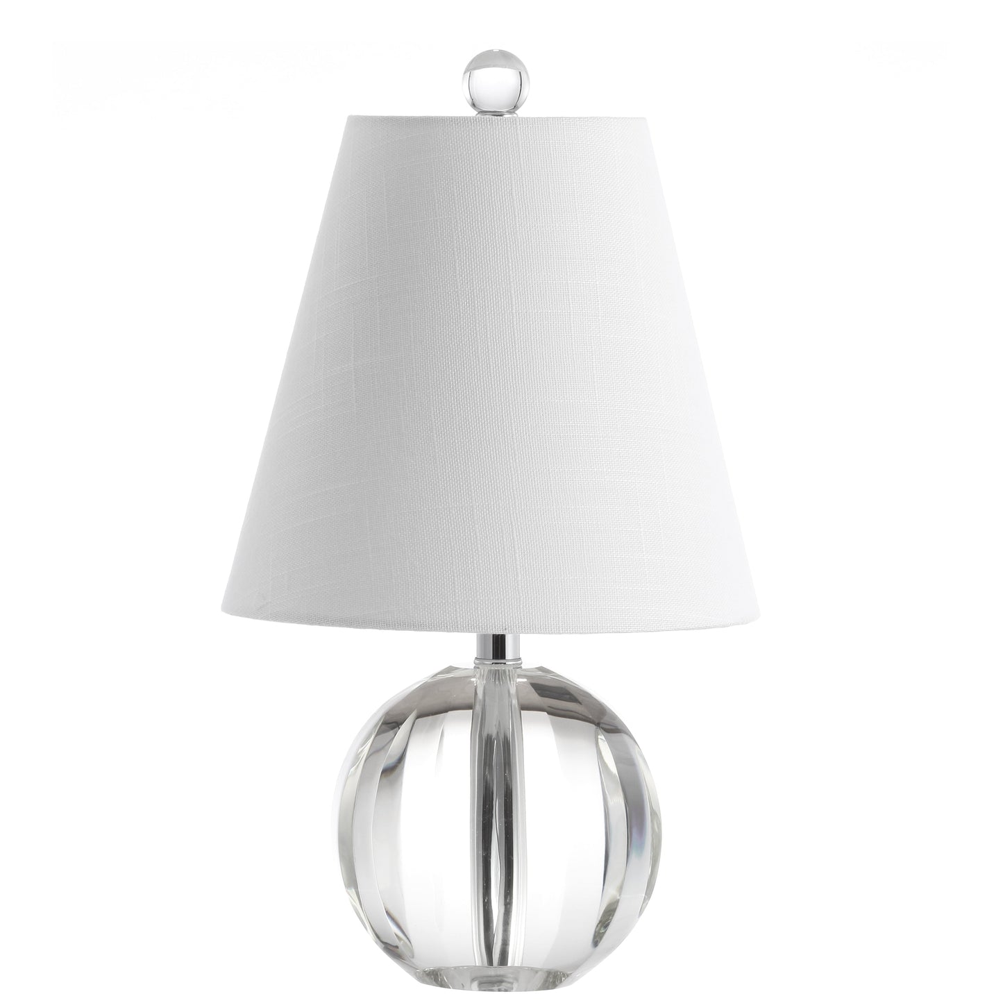 Lampe de table LED Goddard 16 boule de cristal/métal, par JONATHAN Y
