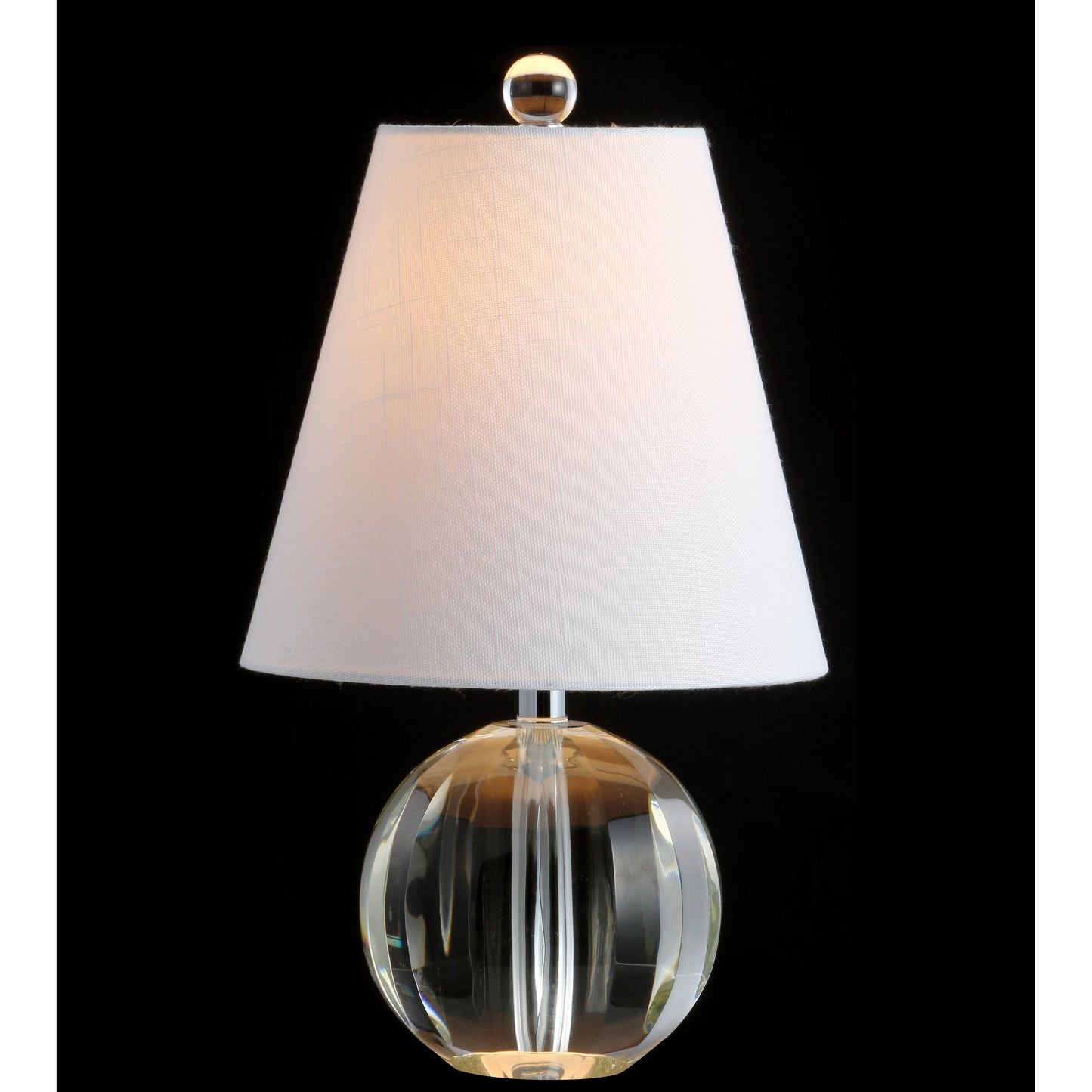 Lampe de table LED Goddard 16 boule de cristal/métal, par JONATHAN Y