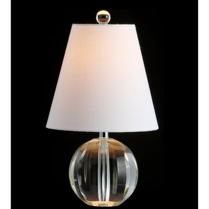 Lampe de table LED Goddard 16 boule de cristal/métal, par JONATHAN Y