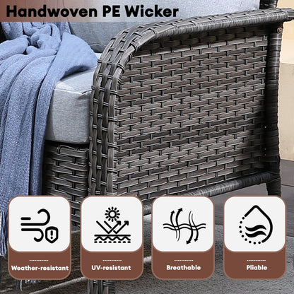 Ensemble de conversation de patio extérieur XIZZI 4 pièces avec table