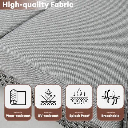 Ensemble de conversation de patio extérieur XIZZI 4 pièces avec table