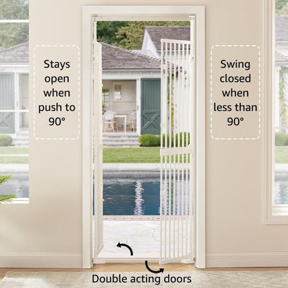 Barrière pour chat extra haute unipaws de 188 cm (74 pouces) avec verrous de porte